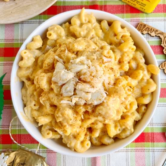 Stovetop Crab Mac and Cheese