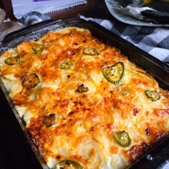 Jalapeno Cheddar Au Gratins