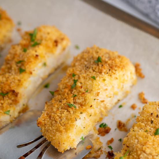 Parmesan Crusted Halibut