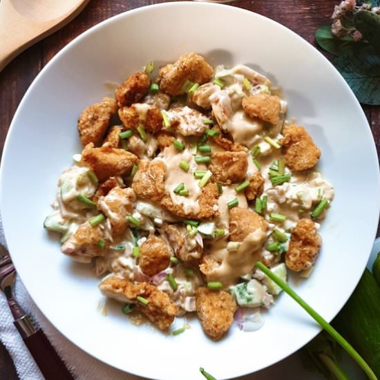 Gluten Free Fried Chicken Salad