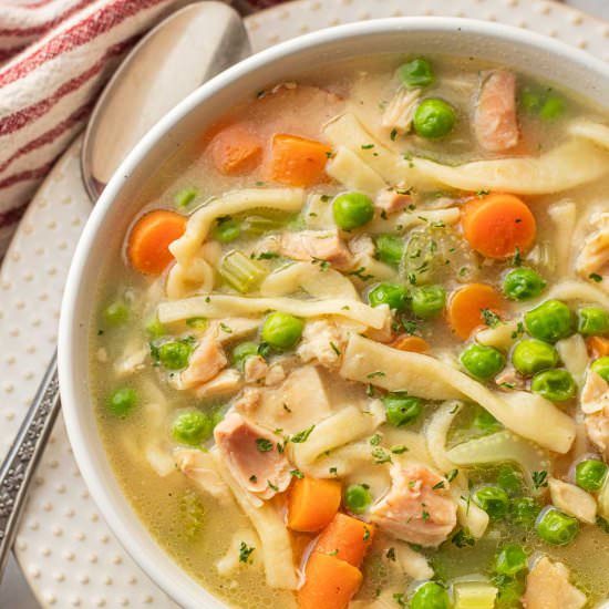 Bone Broth Chicken Noodle Soup