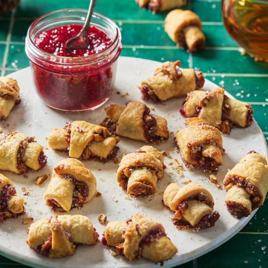 Raspberry Rugelach