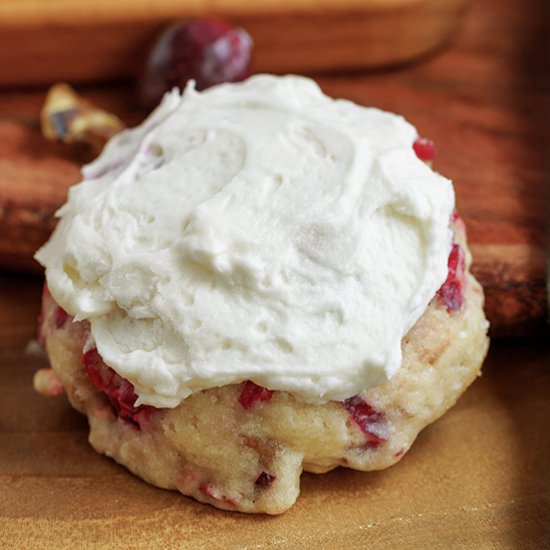 Fresh Cranberry and Walnut Cookie