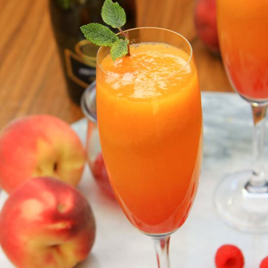 Peach Raspberry Bellini