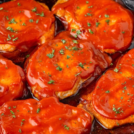 Stovetop BBQ Pork Chops