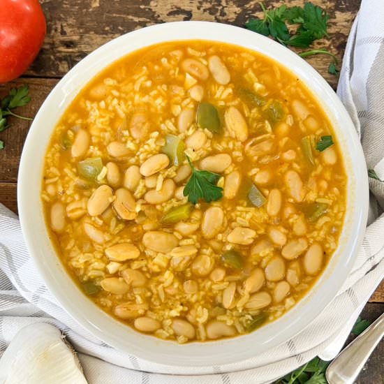 Spanish White Bean and Rice Stew