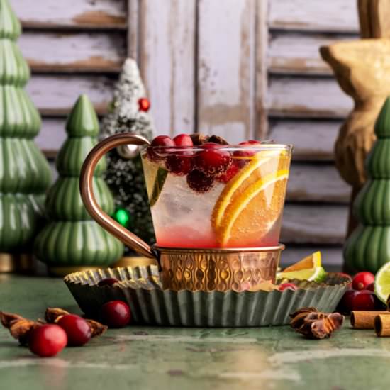 Cranberry Mule Mocktail