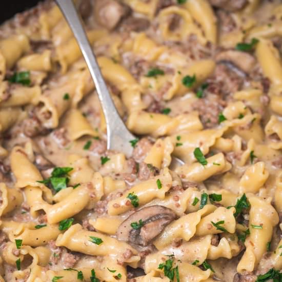 Ground Beef Stroganoff