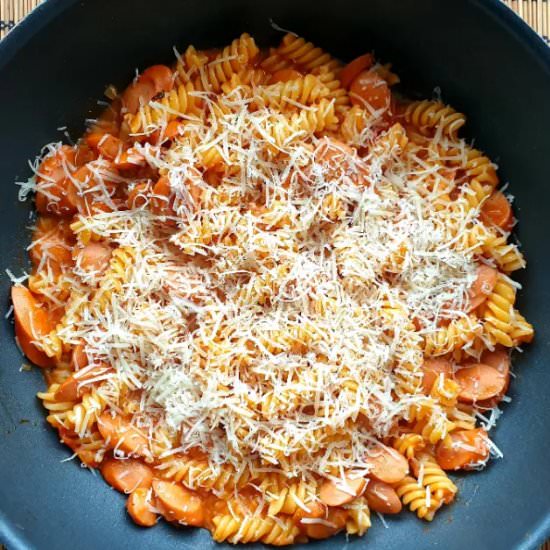 Hot Dog Pasta