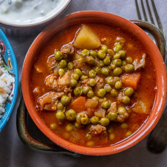 Pea Stew with Meat