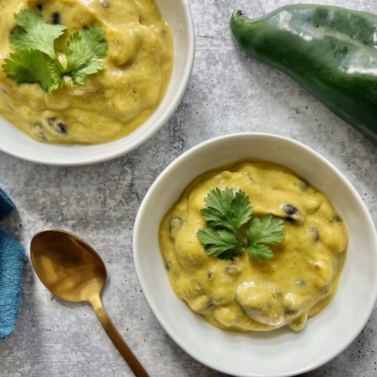 Black Bean Poblano Soup