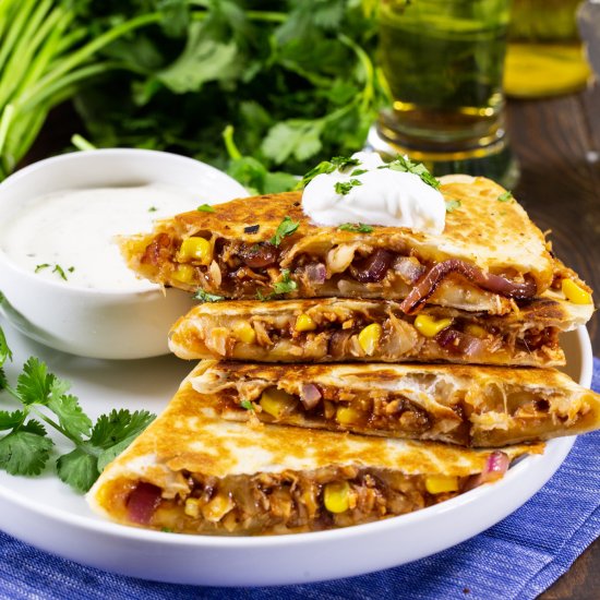 BBQ Chicken Quesadillas