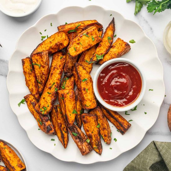 Air Fryer Sweet Potato Wedges