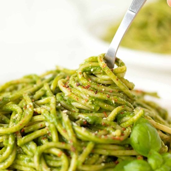 Green Vegan Spaghetti