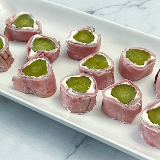 Ham and Pickle Roll-ups