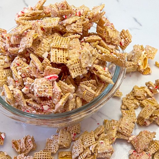 Candy Cane Crunch Chex Party Mix