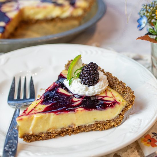 Key Lime pie blackberries