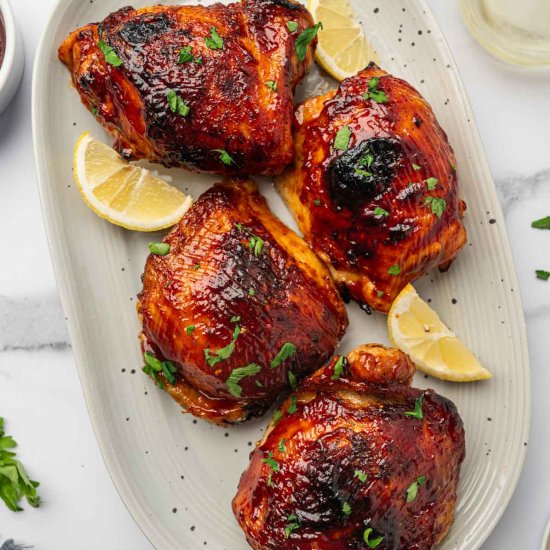 Air Fryer BBQ Chicken Thighs