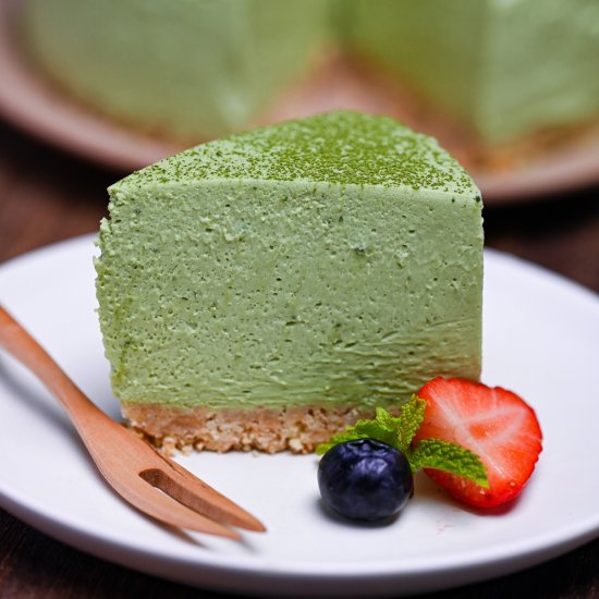 Matcha No Bake Cheesecake