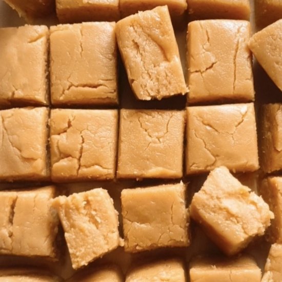 2 Ingredient Peanut Butter Fudge