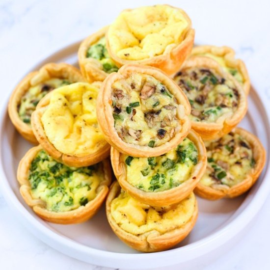 homemade mini quiches