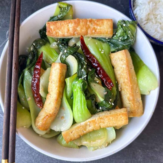 Tofu Bok Choy Stir Fry