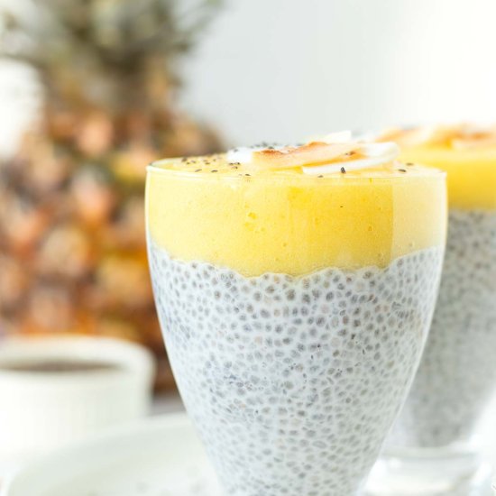 Pineapple Coconut Chia Pudding