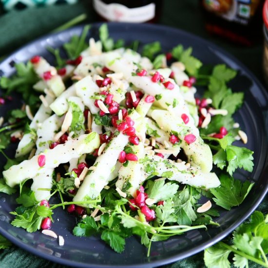 Kohlrabi Salad with Pomegranate