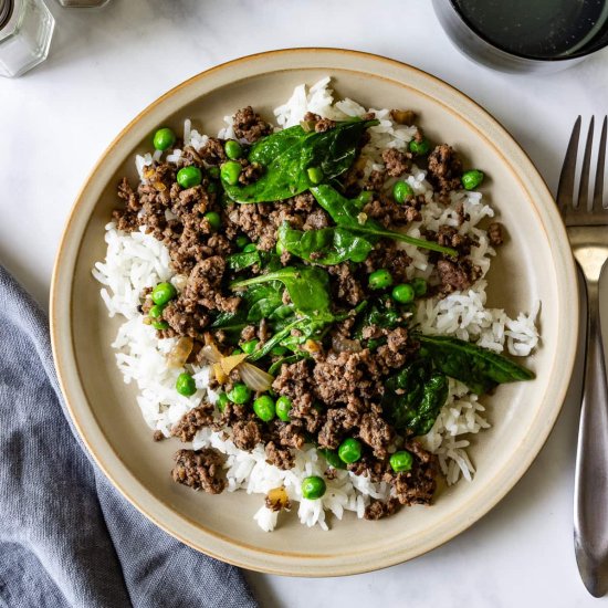 Ginger Ground Beef Bowls