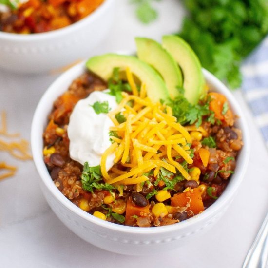 Sweet Potato Chili with Quinoa