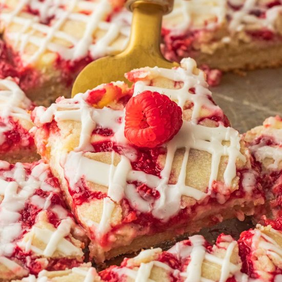 Raspberries and Cream Bars