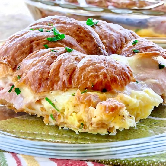 Ham & Havarti Croissant Bake