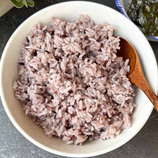 Korean Purple Rice Recipe