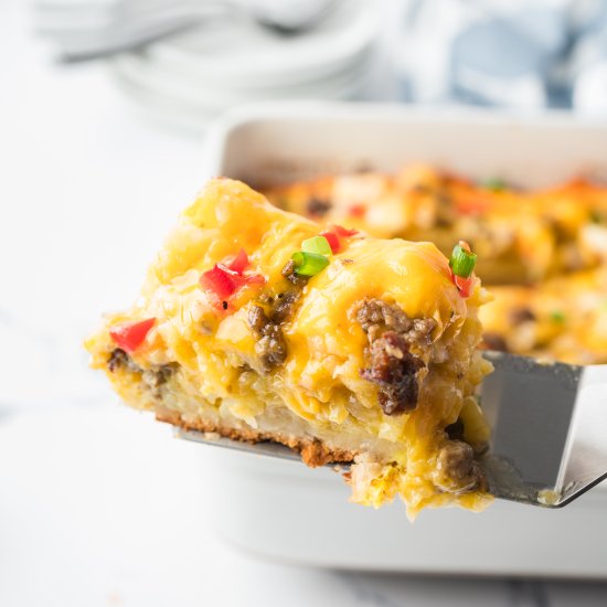 Hashbrown Biscuit Breakfast Cassero