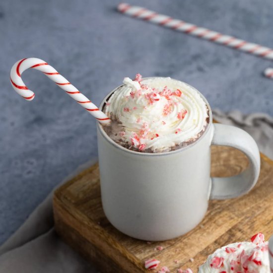 Decadent Peppermint Hot Chocolate