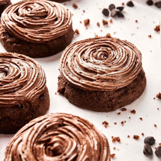 Crumbl Chocolate Cake Cookies