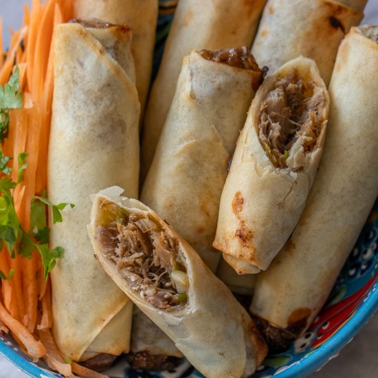 Air Fryer Duck Spring Rolls