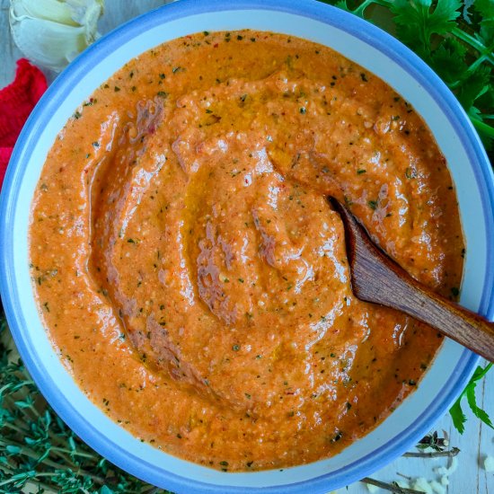 Easy Roasted Red Pepper Pesto