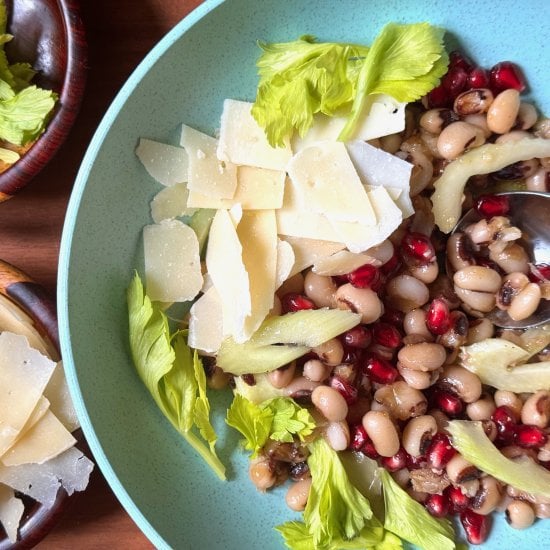 Pomegranate Black Eye Pea Salad