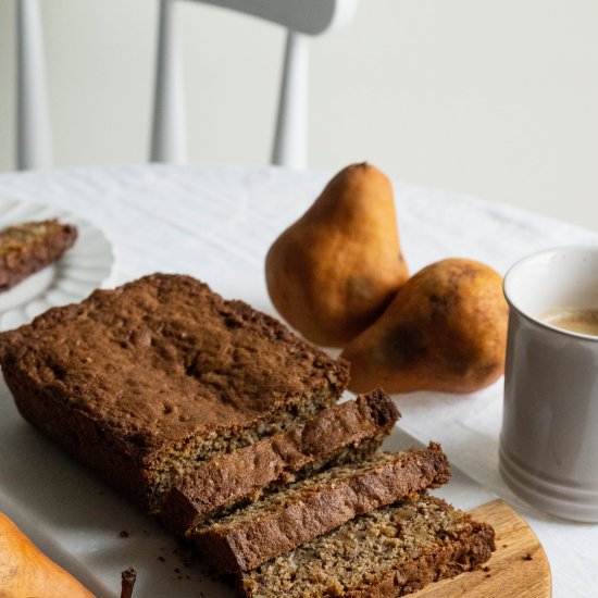 Spiced Pear and Walnut Loaf