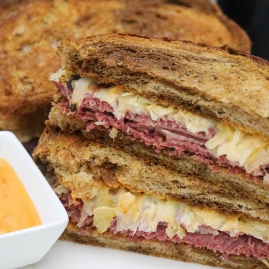 Sheet Pan Reuben Sandwich