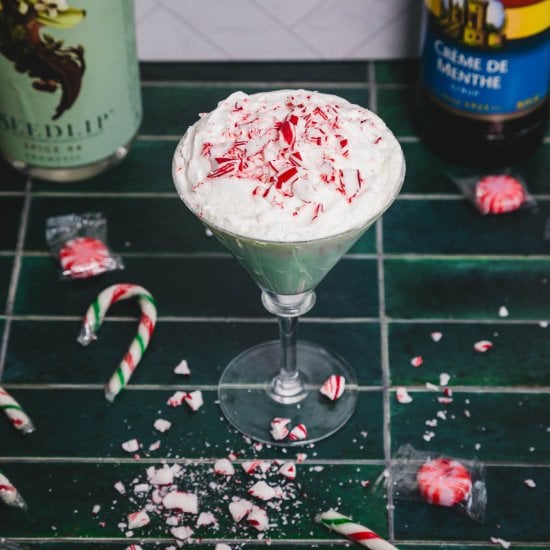 Peppermint Candy Cane Mocktail