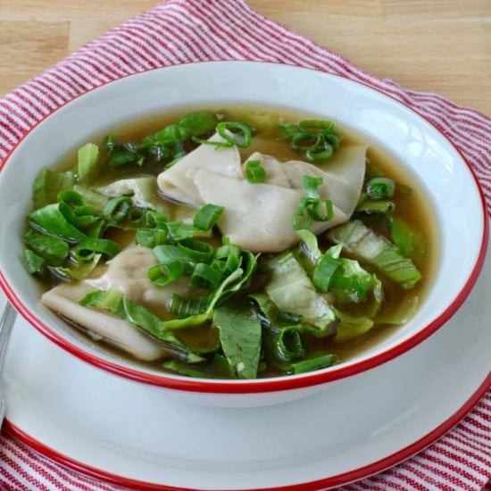 Wonton Soup with Pork and Ginger