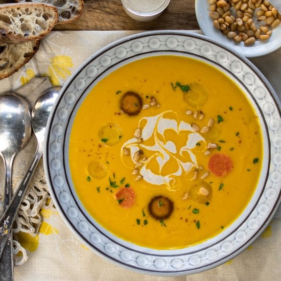 Carrot & Pine Nut Soup