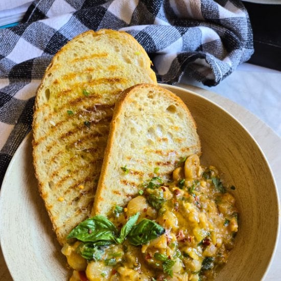 Spicy Butter Bean Skillet