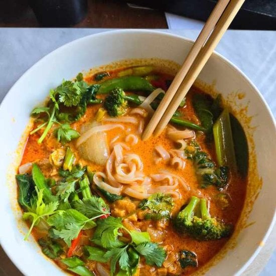 Spicy Coconut Red Curry Noodle Bowl