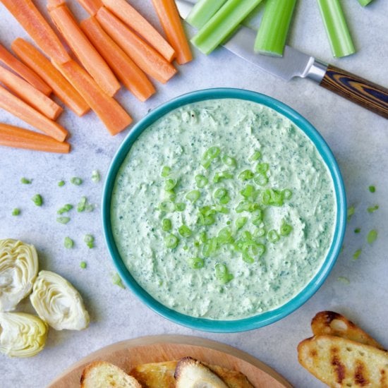 Spinach Artichoke Dip (No Mayo)