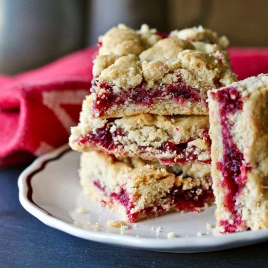 Cranberry Crumble Bars